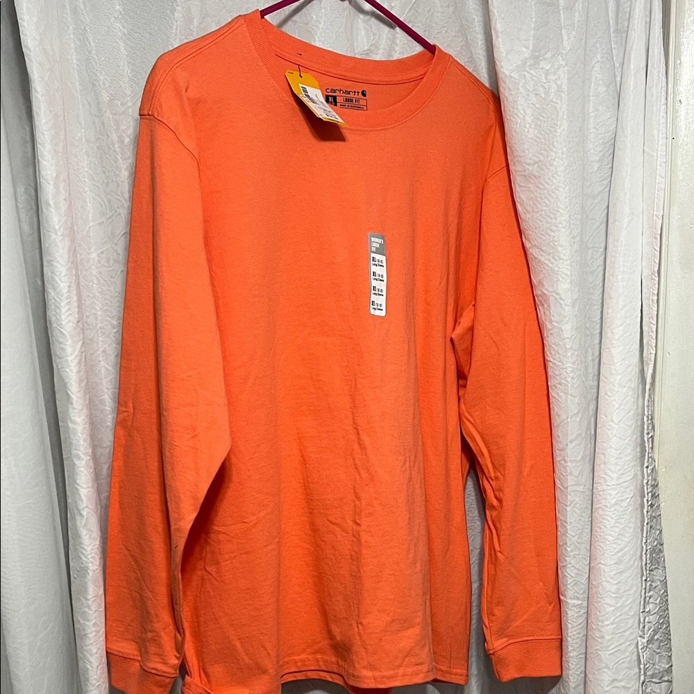 Carhartt Bright Orange Women's Long Sleeve Tee